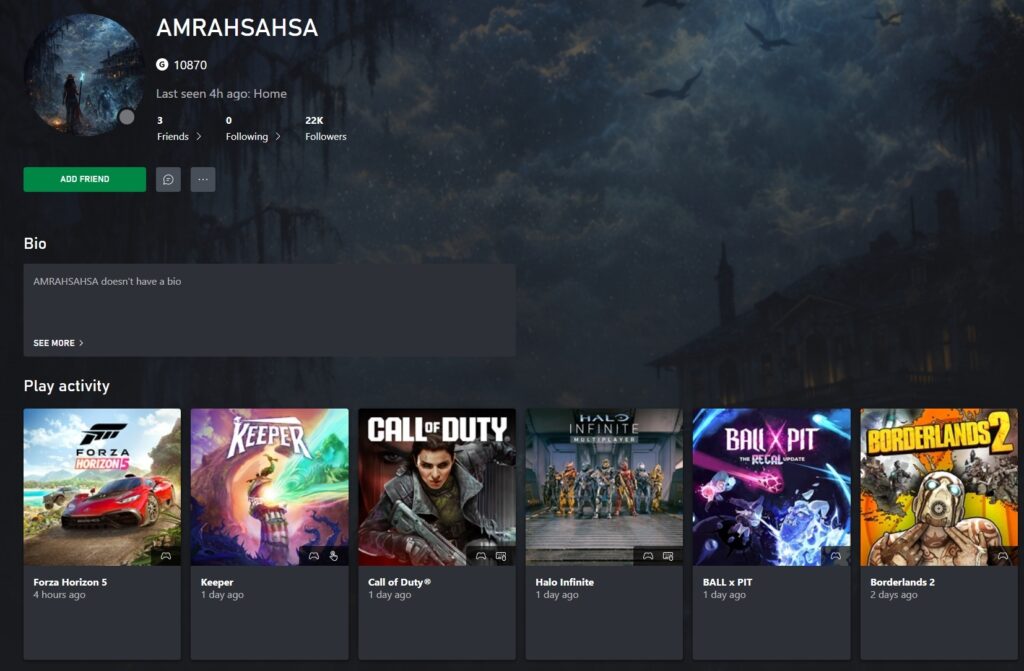 Asha Sharma xbox gameprofiel