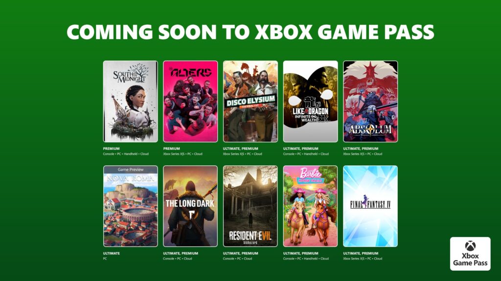 De Xbox Game Pass-games voor de tweede helft van maart 2026.