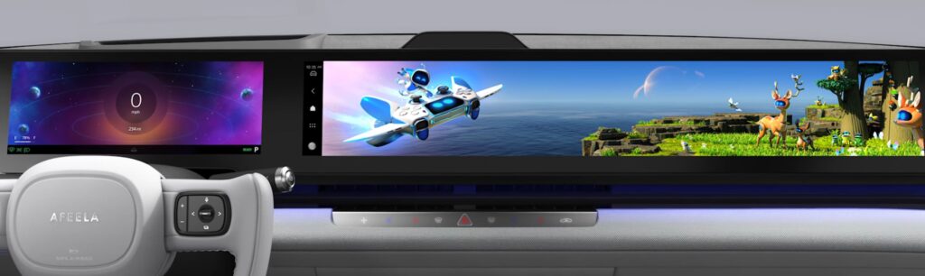 honda afeela 1 dashboard playstation