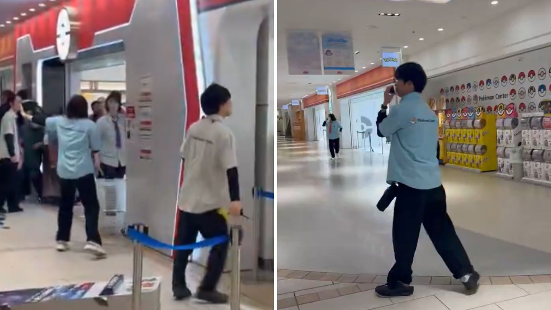 pokemon center stabbing video