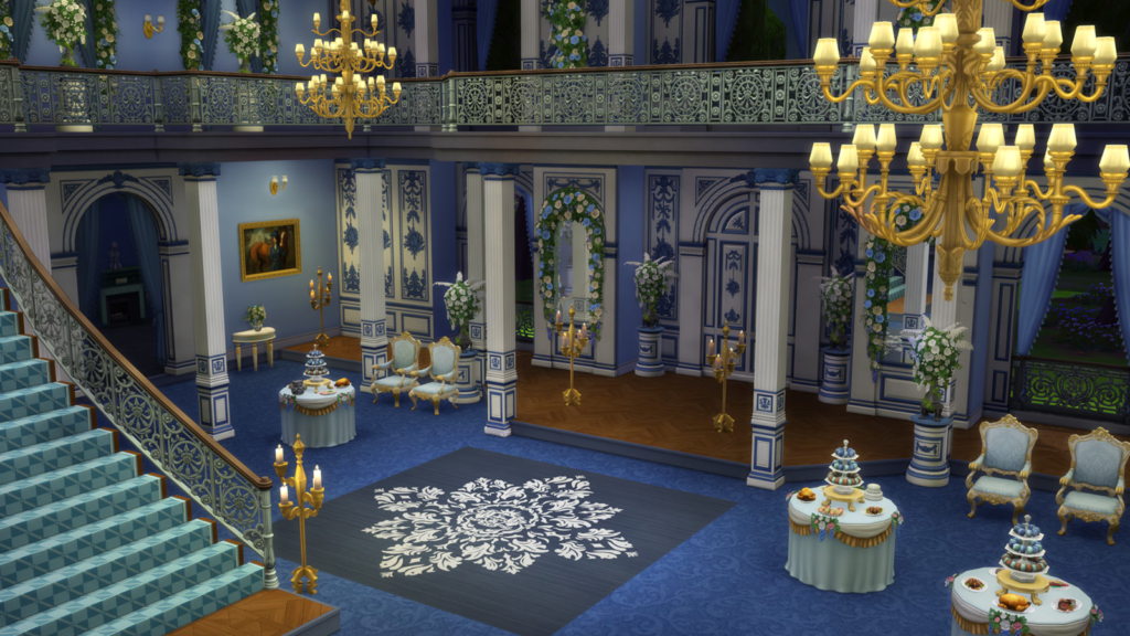 The Sims 4 Lady Bridgerton’s Masquerade Ballroom Kit